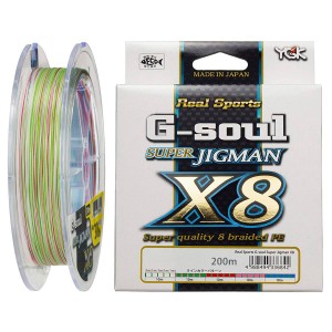 YGK Шнур плетеный G-Soul Super Jig Man X8 200м 0.128мм #0.6 14lb