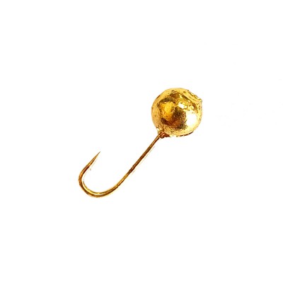 DS FISHING Мормышка свинцовая шар с отверстием 0.42г золото