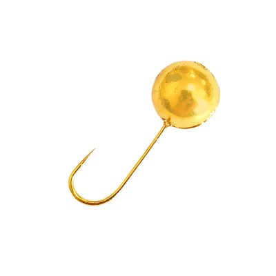 DS FISHING Мормышка свинцовая шар с отверстием 2.95г золото