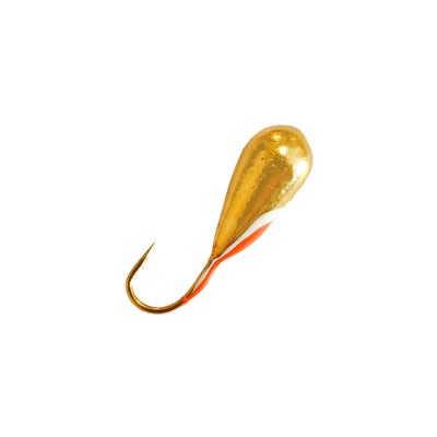 DS FISHING Мормышка свинцовая капля удлиненная 1.95г золото