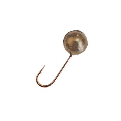 DS FISHING Мормышка свинцовая шар с отверстием 2.95г черный никель