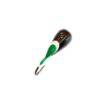 DS FISHING Мормышка свинцовая капля удлиненная 1.95г черный никель