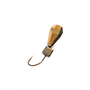 DS FISHING Мормышка безмотыльная 0.90г капля с отверстием с большими гранями