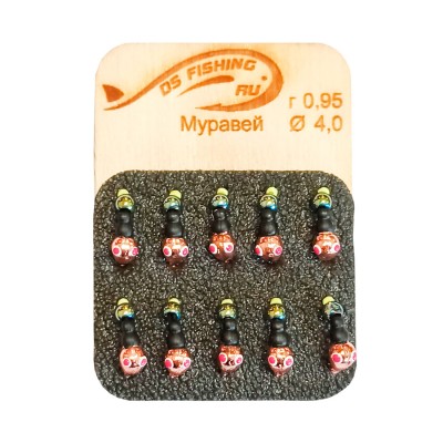 DS FISHING Мормышка безмотыльная 0.95г муравей