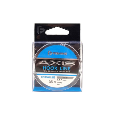 F-FISHING Леска Axis Hook Line Clear 50м 0,10мм 1,4кг/3lb F-FISHING Леска Axis Hook Line Clear 50м 0,10мм 1,4кг/3lb