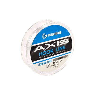 F-FISHING Леска Axis Hook Line Clear 50м 0,12мм 2кг/4,4lb F-FISHING Леска Axis Hook Line Clear 50м 0,12мм 2кг/4,4lb