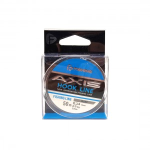 F-FISHING Леска Axis Hook Line Clear 50м 0,14мм 2,6кг/5,7lb