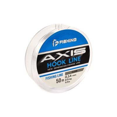 F-FISHING Леска Axis Hook Line Clear 50м 0,14мм 2,6кг/5,7lb F-FISHING Леска Axis Hook Line Clear 50м 0,14мм 2,6кг/5,7lb