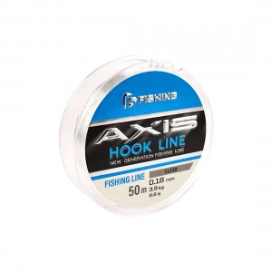 F-FISHING Леска Axis Hook Line Clear 50м 0,18мм 4,5кг/9,9lb
