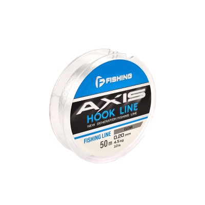 F-FISHING Леска Axis Hook Line Clear 50м 0,20мм 5,3кг/11,7lb F-FISHING Леска Axis Hook Line Clear 50м 0,20мм 5,3кг/11,7lb