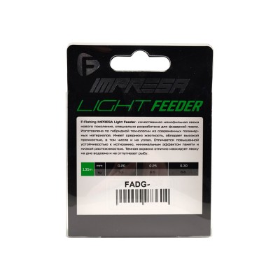 F-FISHING Леска Impresa Light Feeder Dark Green 135м 0,20мм 5,1кг/11lb F-FISHING Леска Impresa Light Feeder Dark Green 135м 0,20мм 5,1кг/11lb