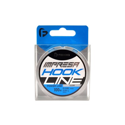 F-FISHING Леска Impresa Hook Line Clear 100м 0,181мм 2,69кг/5,9lb F-FISHING Леска Impresa Hook Line Clear 100м 0,181мм 2,69кг/5,9lb