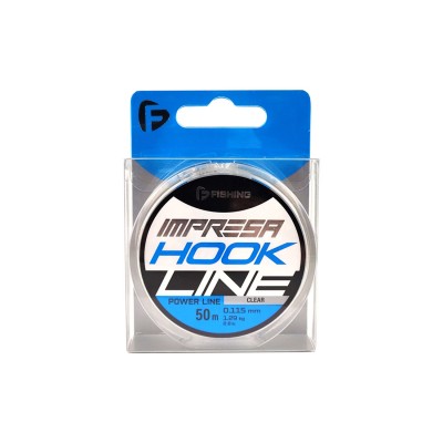 F-FISHING Леска Impresa Hook Line Clear 50м 0,115мм 1,29кг/2,8lb F-FISHING Леска Impresa Hook Line Clear 50м 0,115мм 1,29кг/2,8lb