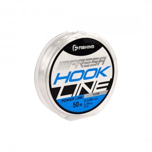 F-FISHING Леска Impresa Hook Line Clear 50м 0,128мм 1,49кг/3,3lb