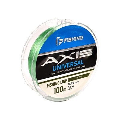 F-FISHING Леска Axis Universal Line Olive 100м 0,25мм 6,8кг/15lb F-FISHING Леска Axis Universal Line Olive 100м 0,25мм 6,8кг/15lb