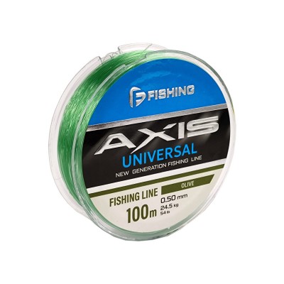 F-FISHING Леска Axis Universal Line Olive 100м 0,50мм 24,5кг/54lb F-FISHING Леска Axis Universal Line Olive 100м 0,50мм 24,5кг/54lb