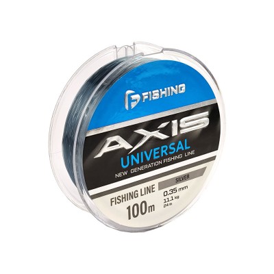 F-FISHING Леска Axis Universal Line Silver 100м 0,35мм 11,1кг/24lb F-FISHING Леска Axis Universal Line Silver 100м 0,35мм 11,1кг/24lb