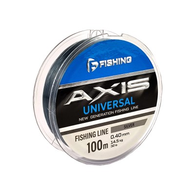 F-FISHING Леска Axis Universal Line Silver 100м 0,40мм 14,5кг/32lb F-FISHING Леска Axis Universal Line Silver 100м 0,40мм 14,5кг/32lb