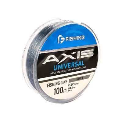 F-FISHING Леска Axis Universal Line Silver 100м 0,50мм 24,5кг/54lb F-FISHING Леска Axis Universal Line Silver 100м 0,50мм 24,5кг/54lb