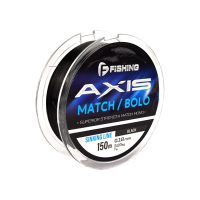 F-FISHING Леска Axis Match Bolo Line Black 150м 0,18мм 3,23кг 7lb F-FISHING Леска Axis Match Bolo Line Black 150м 0,18мм 3,23кг 7lb