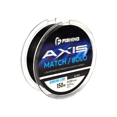 F-FISHING Леска Axis Match Bolo Line Black 150м 0,22мм 5,23кг 11lb F-FISHING Леска Axis Match Bolo Line Black 150м 0,22мм 5,23кг 11lb