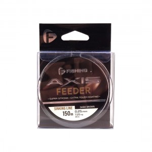 F-FISHING Леска Axis Feeder Line Dark Brown 150м 0,25мм 7,25кг 16lb
