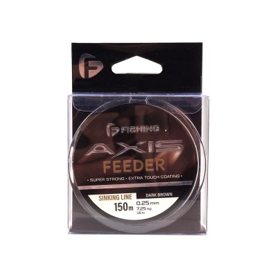 F-FISHING Леска Axis Feeder Line Dark Brown 150м 0,25мм 7,25кг 16lb F-FISHING Леска Axis Feeder Line Dark Brown 150м 0,25мм 7,25кг 16lb