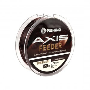 F-FISHING Леска Axis Feeder Line Dark Brown 150м 0,30мм 10,25кг 23lb