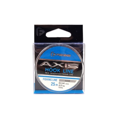 F-FISHING Леска Axis Hook Line Clear 25м 0,14мм 2,15кг 5lb F-FISHING Леска Axis Hook Line Clear 25м 0,14мм 2,15кг 5lb