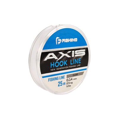 F-FISHING Леска Axis Hook Line Clear 25м 0,14мм 2,15кг 5lb F-FISHING Леска Axis Hook Line Clear 25м 0,14мм 2,15кг 5lb