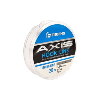 F-FISHING Леска Axis Hook Line Clear 25м 0,16мм 2,5кг 6lb F-FISHING Леска Axis Hook Line Clear 25м 0,16мм 2,5кг 6lb