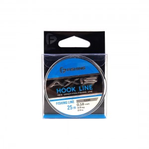 F-FISHING Леска Axis Hook Line Clear 25м 0,18мм 3,2кг 7lb