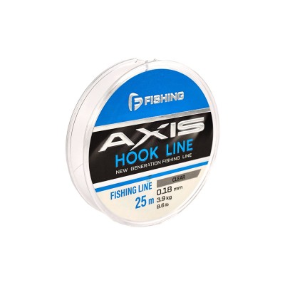 F-FISHING Леска Axis Hook Line Clear 25м 0,18мм 3,2кг 7lb F-FISHING Леска Axis Hook Line Clear 25м 0,18мм 3,2кг 7lb