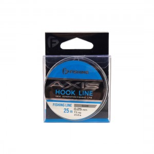 F-FISHING Леска Axis Hook Line Clear 25м 0,25мм 4,65кг 10lb