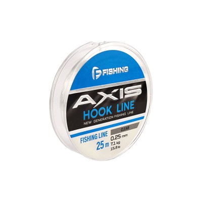 F-FISHING Леска Axis Hook Line Clear 25м 0,25мм 4,65кг 10lb F-FISHING Леска Axis Hook Line Clear 25м 0,25мм 4,65кг 10lb