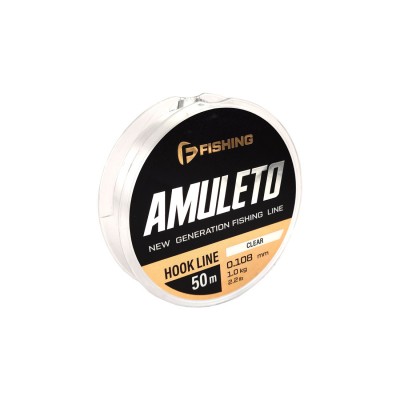 F-FISHING Леска Amuleto Clear 50м 0,108мм 1кг/2,2lb