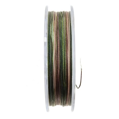 CARP PRO Шок-лидер Diamond Shock Braid PE X8 коричневый 30lb 25м 0.20мм