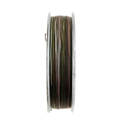 CARP PRO Шок-лидер Diamond Shock Braid PE X8 коричневый 30lb 50м 0.20мм