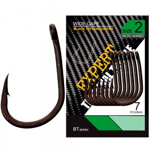 CARP PRO Крючок Black Teflon Wide Gape №2 7шт