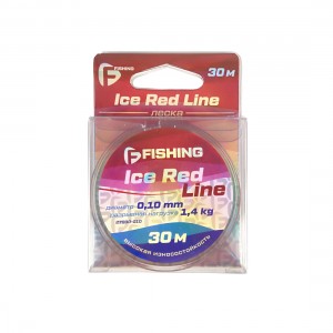 F-FISHING Леска Ice Red Line 30м 0,10мм