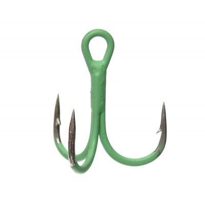 FLAGMAN Крючок тройной Treble hook F36 Luminous Green №10 5шт