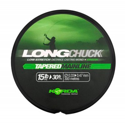 KORDA Леска Long Chuck Tapered Mainline Green 0,33-0,47мм 300м 15-30lb