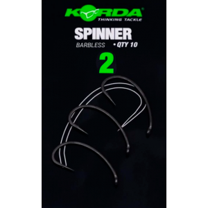 KORDA Крючок Spinner B PTFE №2 без бородки 10шт