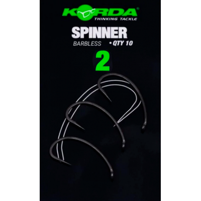 KORDA Крючок Spinner B PTFE №2 без бородки 10шт