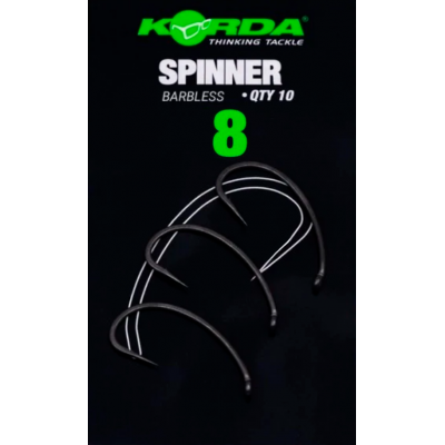 KORDA Крючок Spinner B PTFE №8 без бородки 10шт