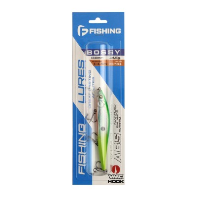F-FISHING Воблер Bossy 110мм 14.5г 1.0-1.5м F1781 Плавающий F-FISHING Воблер Bossy 110мм 14.5г 1.0-1.5м F1781 Плавающий