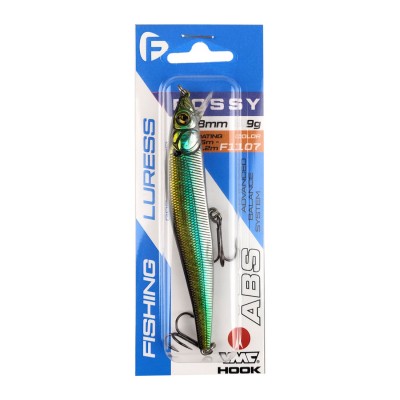 F-FISHING Воблер Bossy 98мм 9г 0.5-1.2м F1107 Плавающий