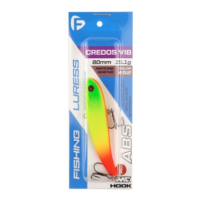 F-FISHING Воблер Credos Vib 80S 80мм 15.1г 452 Тонущий