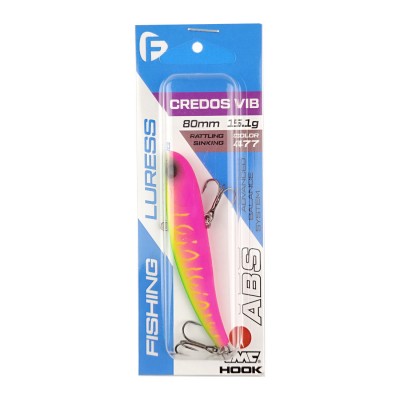 F-FISHING Воблер Credos Vib 80S 80мм 15.1г 477 Тонущий