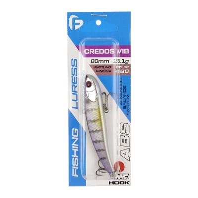 F-FISHING Воблер Credos Vib 80S 80мм 15.1г 480 Тонущий